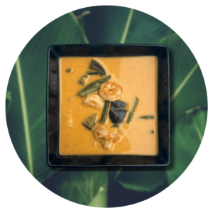 Curry Rouge Crevettes et riz